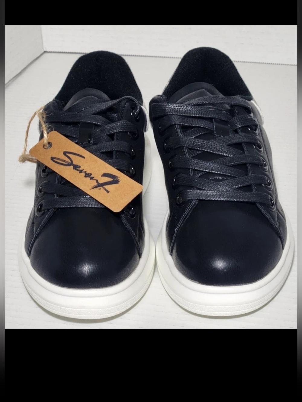 Seven7 Black/Snake Sneakers Size 7 NIB